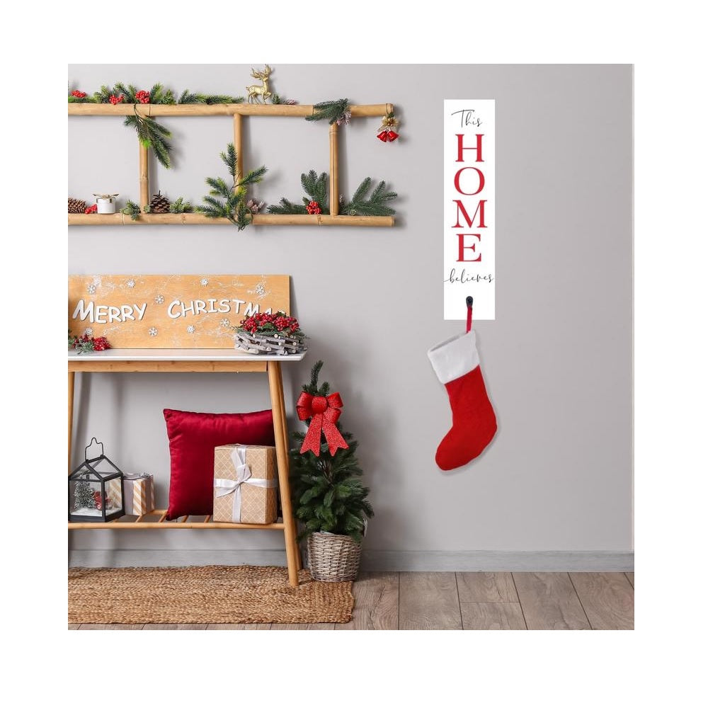 P. Graham Dunn ACE-Q00013C6 Wall Stocking Hanger Wall Decor, White