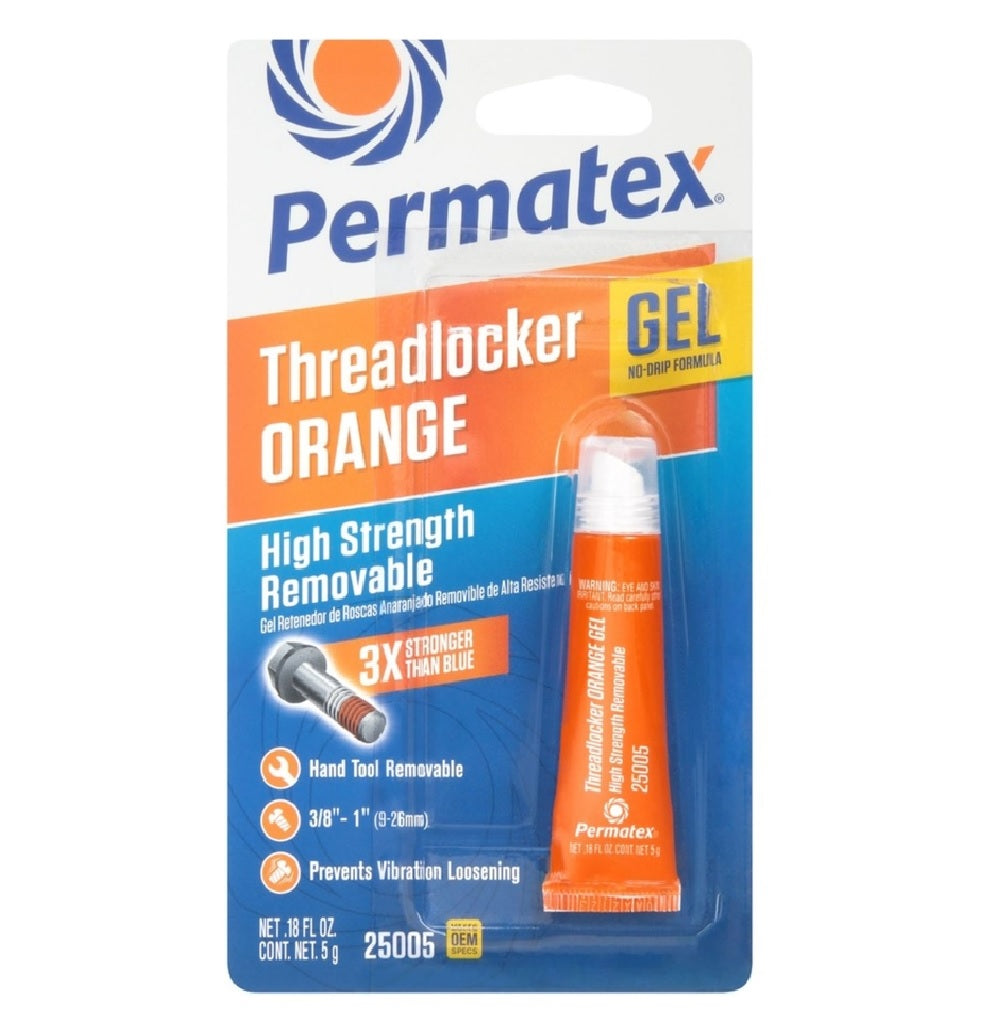 Permatex 25005 High Strength Removable Threadlocker Gel
