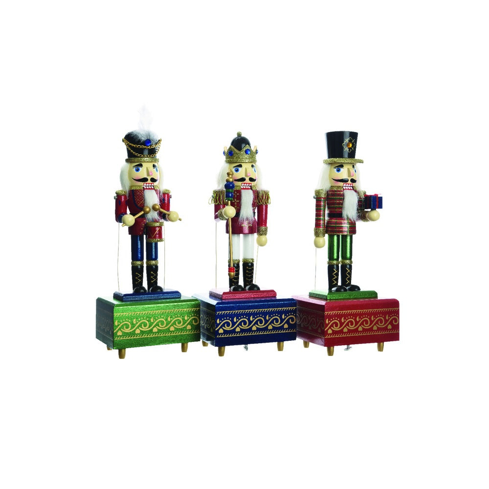 Decoris 550344 Firwood Nutcracker Christmas Decor, Assorted