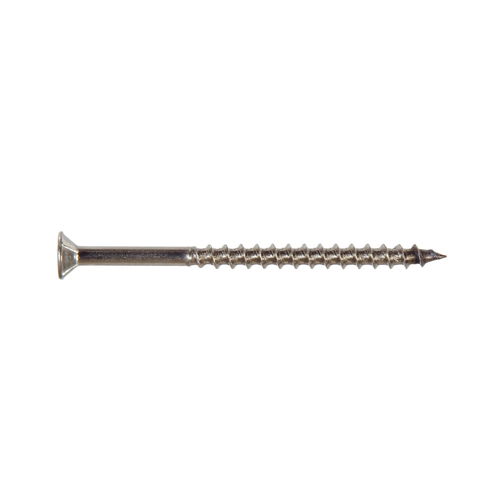 Hillman 41600 Square Flat Head Deck Screws, 1-5/8 Inch, Stainless Steel