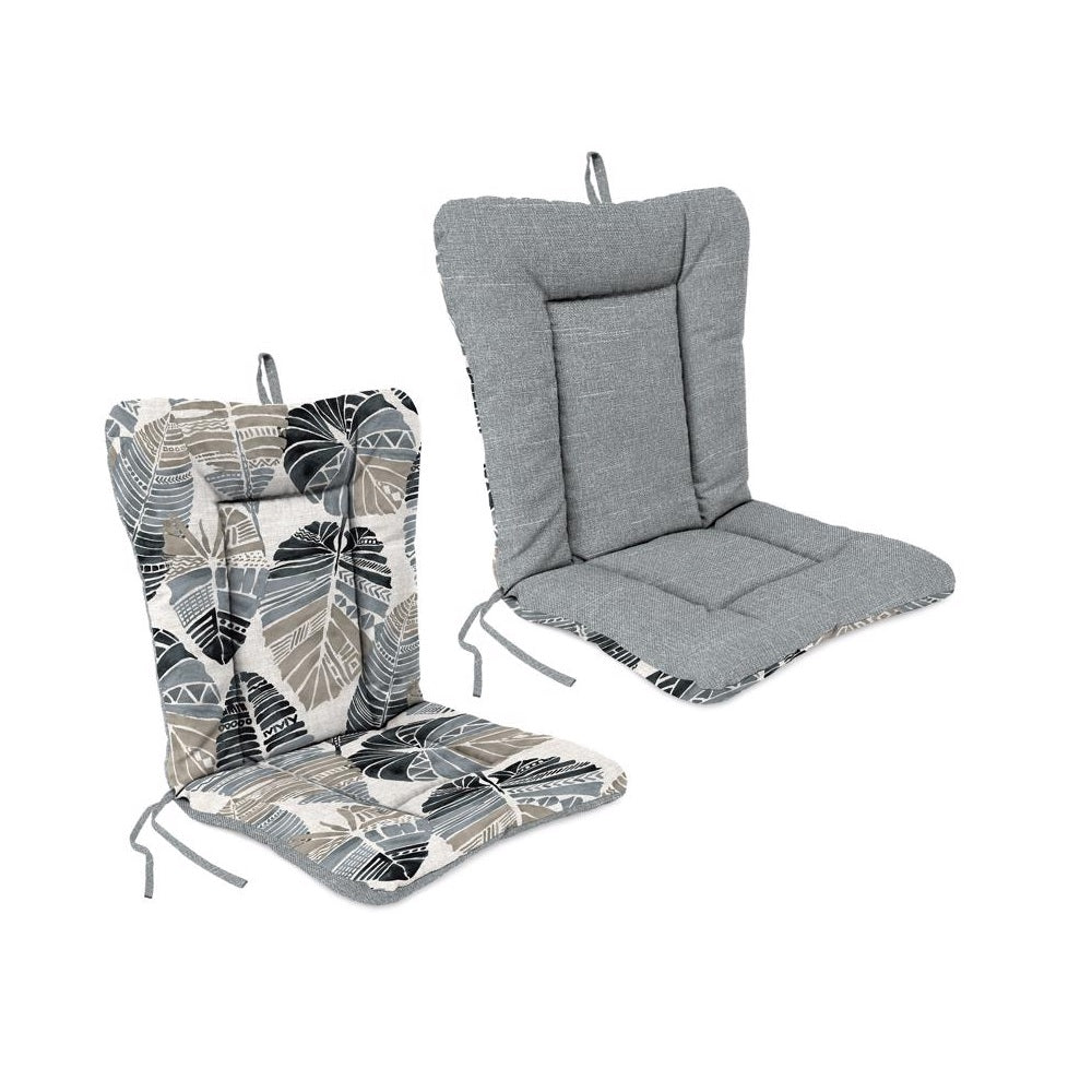 Jordan WL9040-6148/39D Euro Chair Cushion, Polyester, Gray