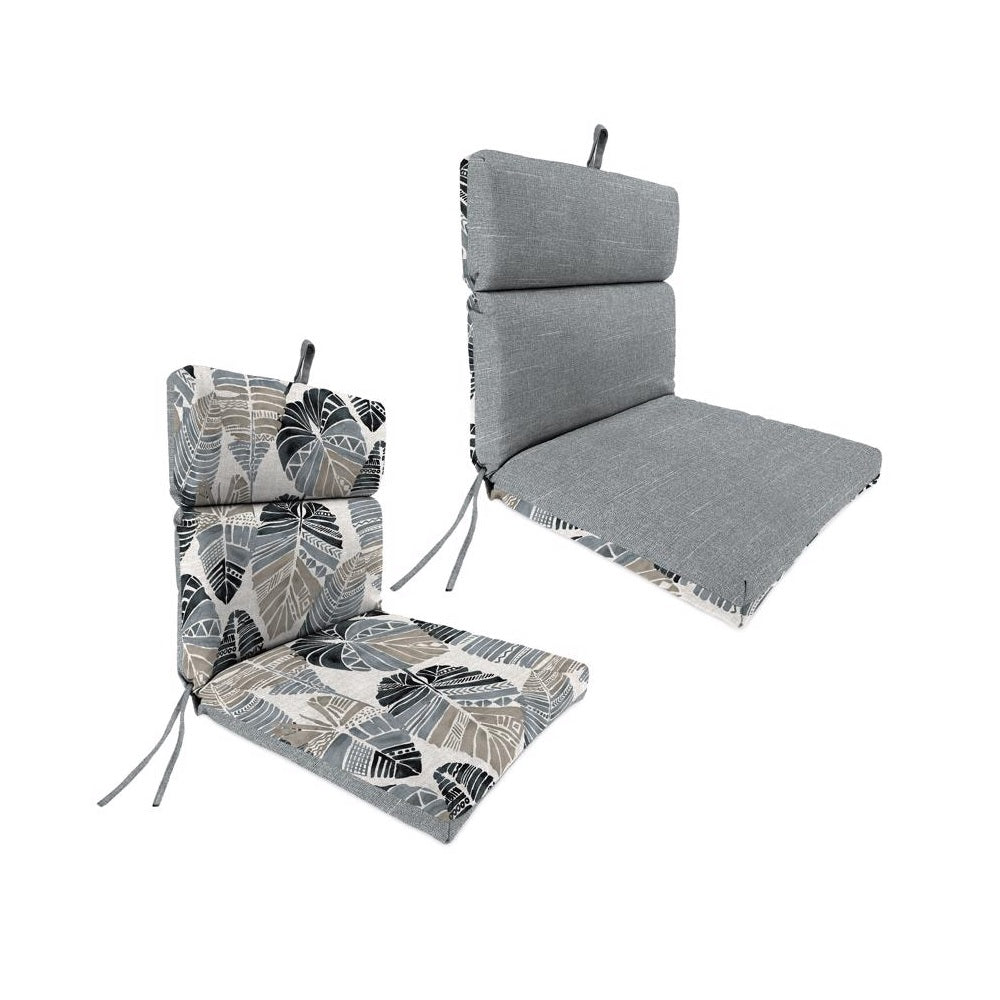 Jordan WL9702-6148/39D French Edge Chair Cushion, Polyester, Gray