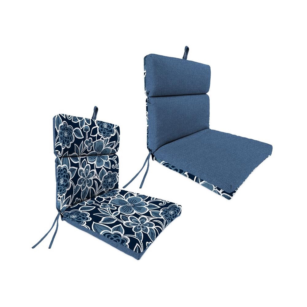 Jordan WL9702-5425/99D French Edge Chair Cushion, Polyester, Blue