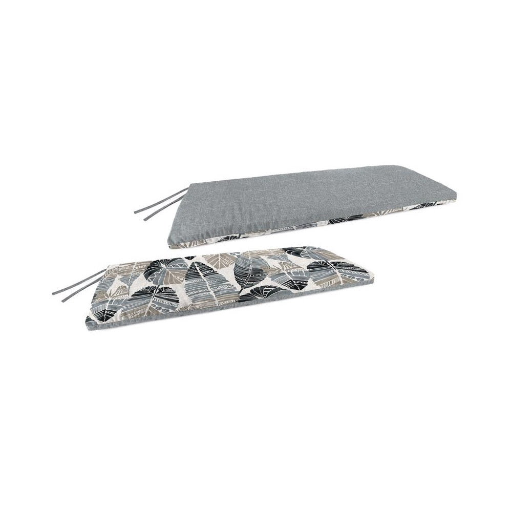 Jordan WL9676-6148/39D Knife Edge Bench Cushion, Polyester, Gray