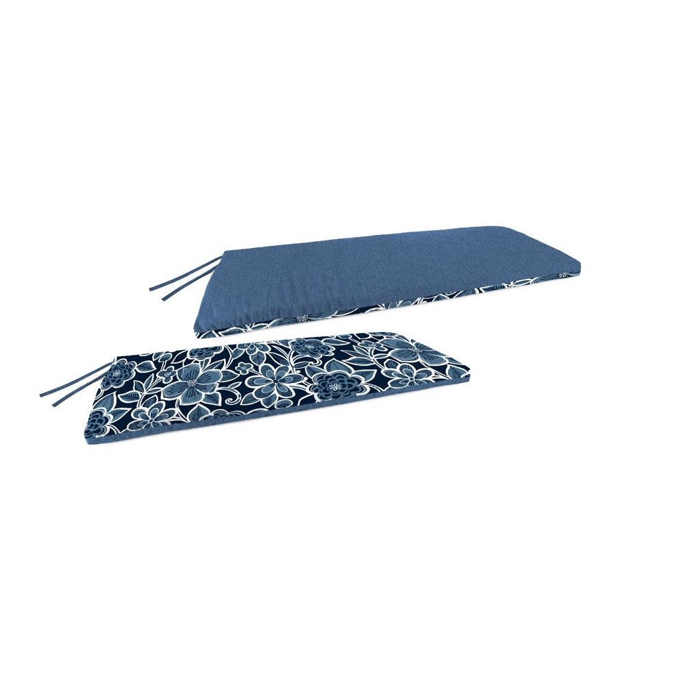 Jordan WL9676-5425/99D Knife Edge Bench Cushion, Polyester, Blue