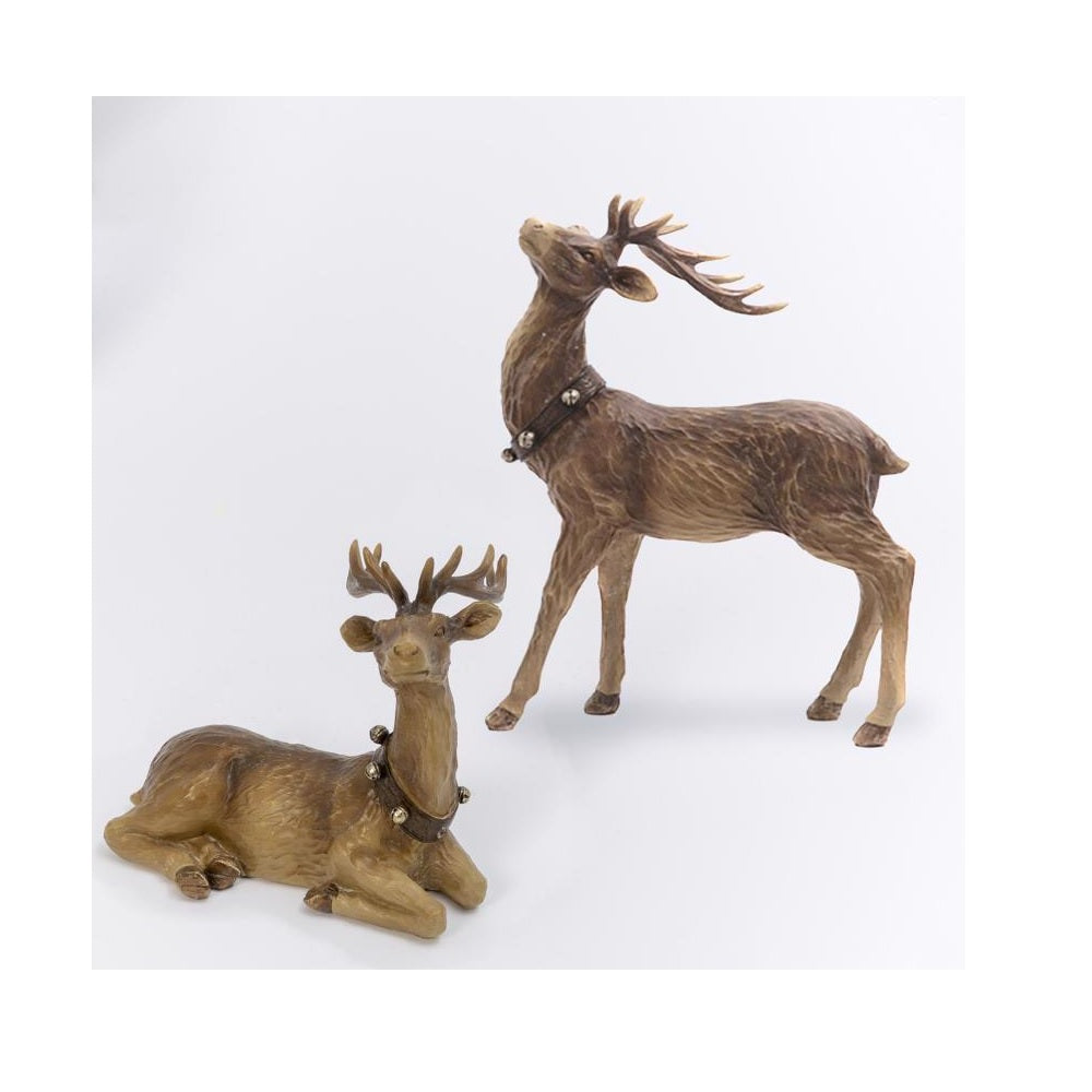 Gerson 2598010 Christmas Deer Figurine, Brown