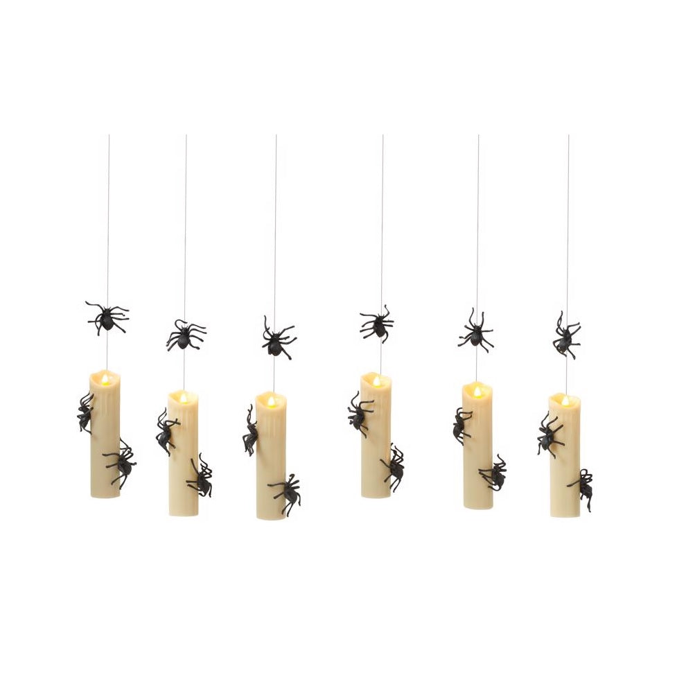 Gerson 2589890 Spider Candles Hanging Decor, 8.39 Inch