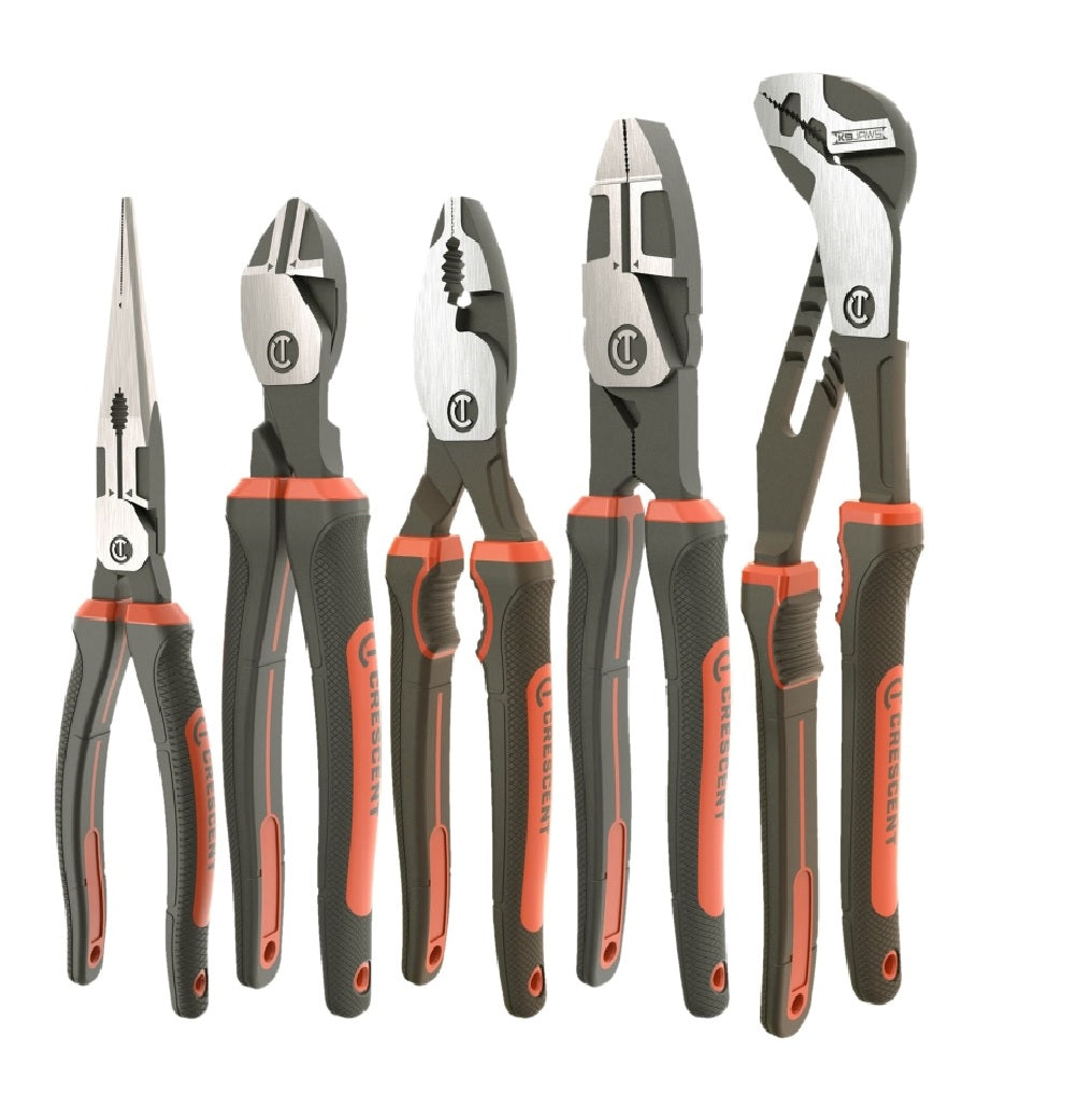 Crescent Z2SET5CG Plier Set, 5-Piece, Alloy Steel