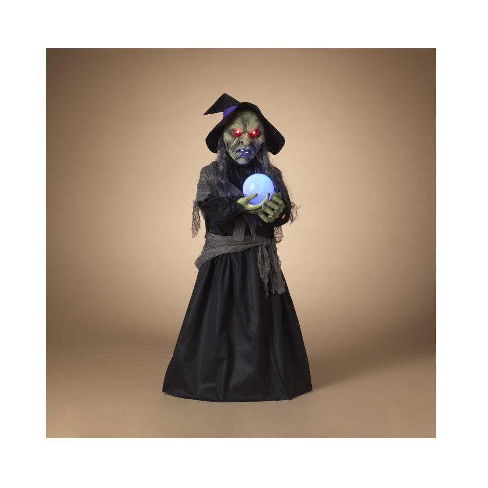 Gerson 2603500 Lighted Halloween Animated Witch, 44 Inch