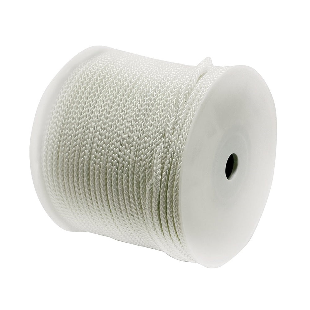 Wellington 5231245/16220 Spool Nylon Rope, Silver/White, 500 Feet