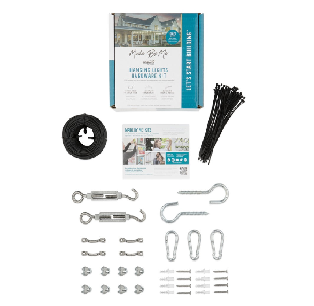 National Hardware N900-001 String Light Hanging Kit, Steel