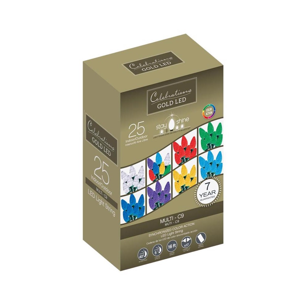 Celebrations 40791-71 String Christmas Lights, 16 Feet