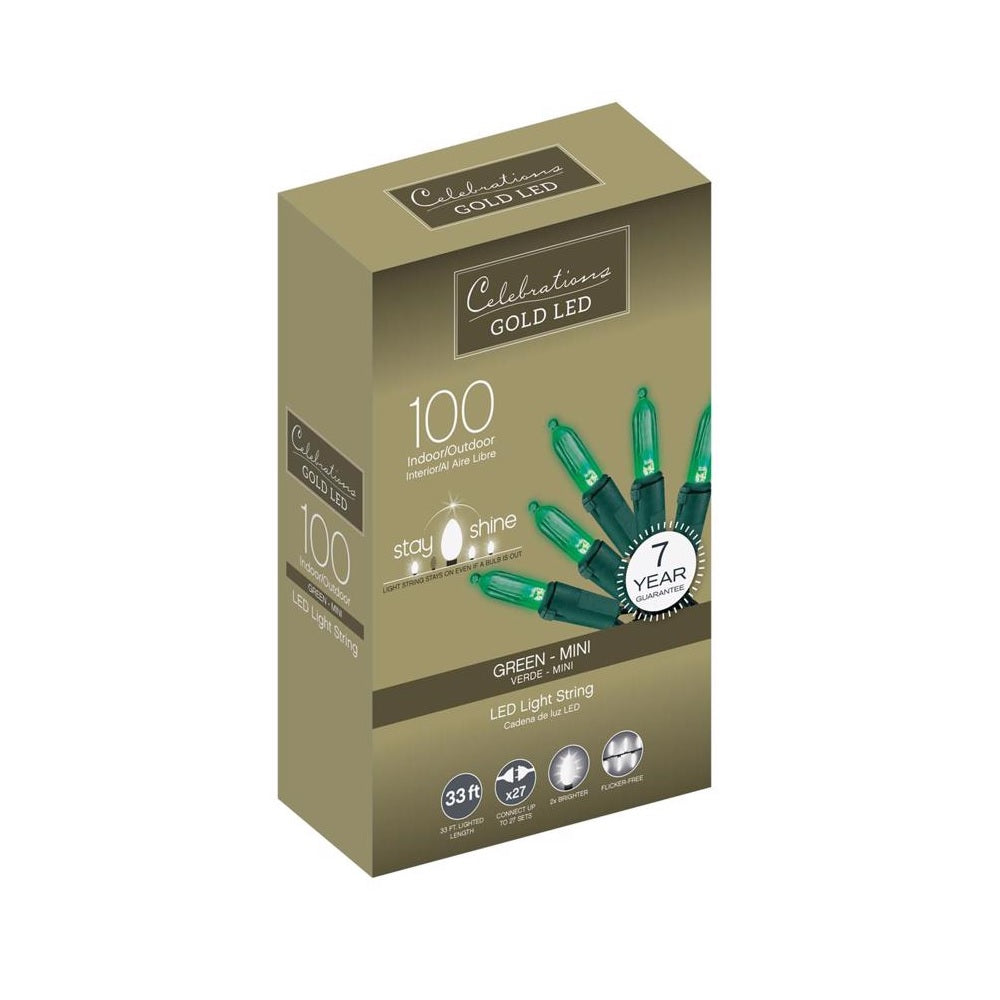 Celebrations 44544-71 String Christmas Lights, 33 Feet