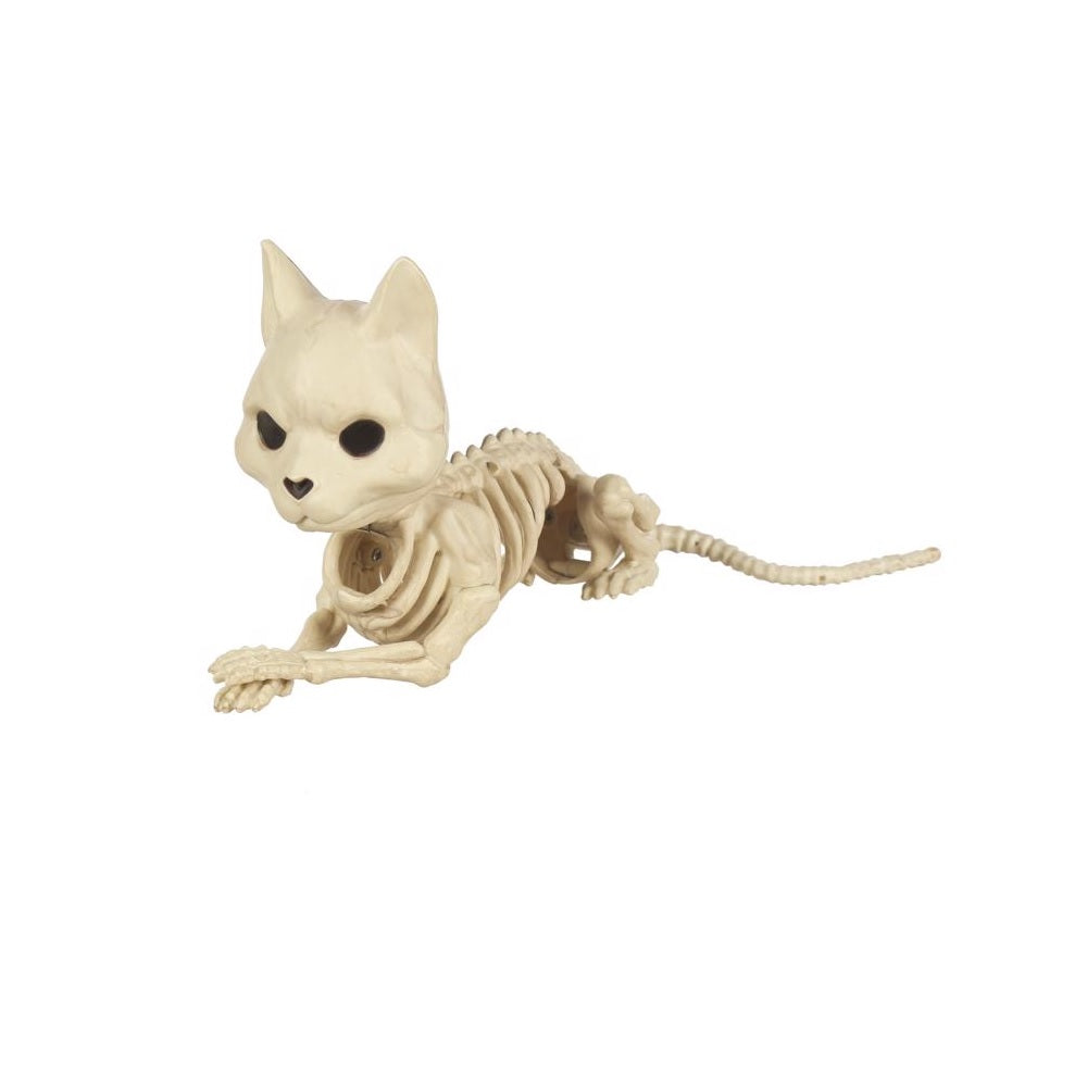 Seasons USA W82196 Halloween Skeleton Cat, 5.625 Inch x 5.125 Inch