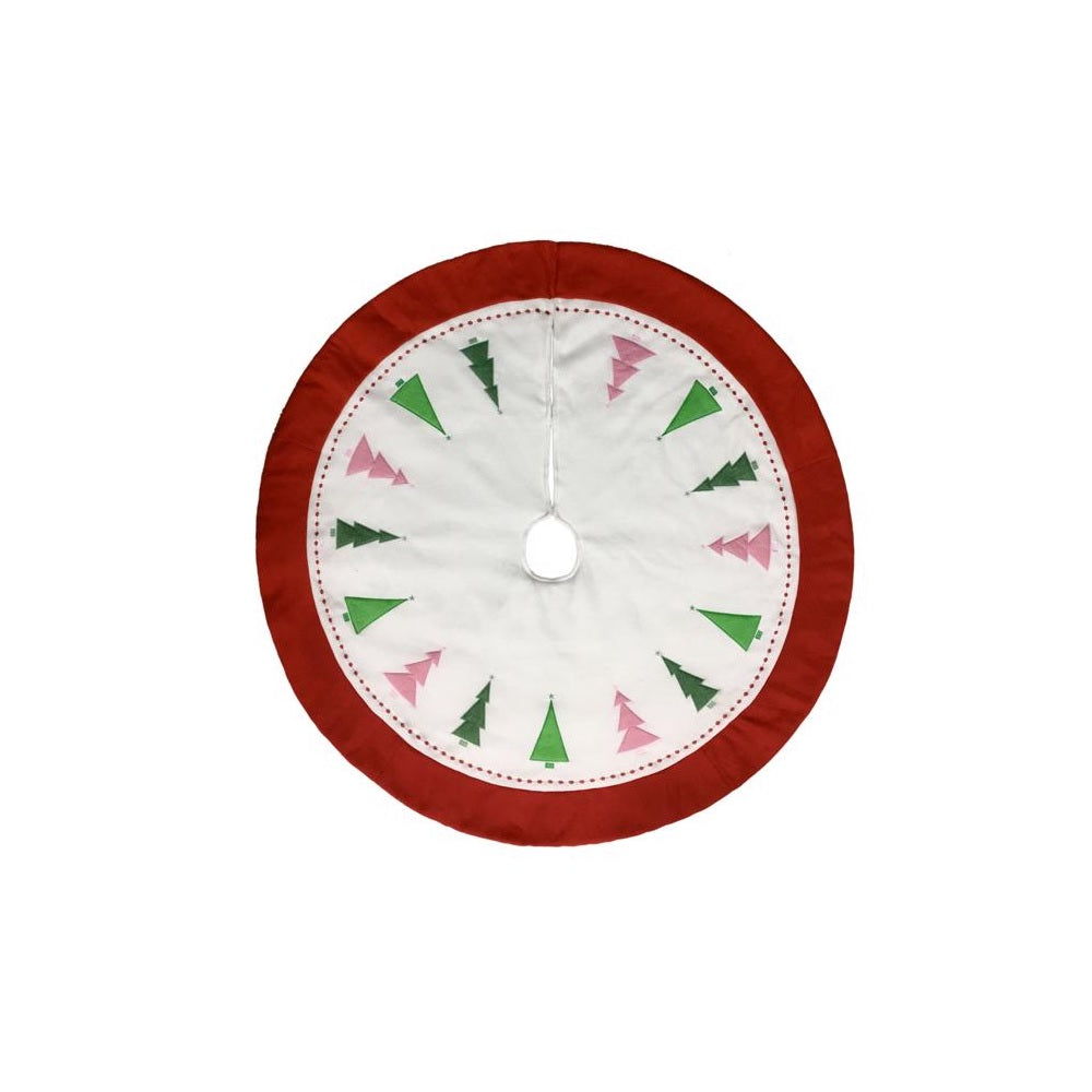 Celebrations 22F01959RS Christmas Modern Tree Skirt, 48 Inch