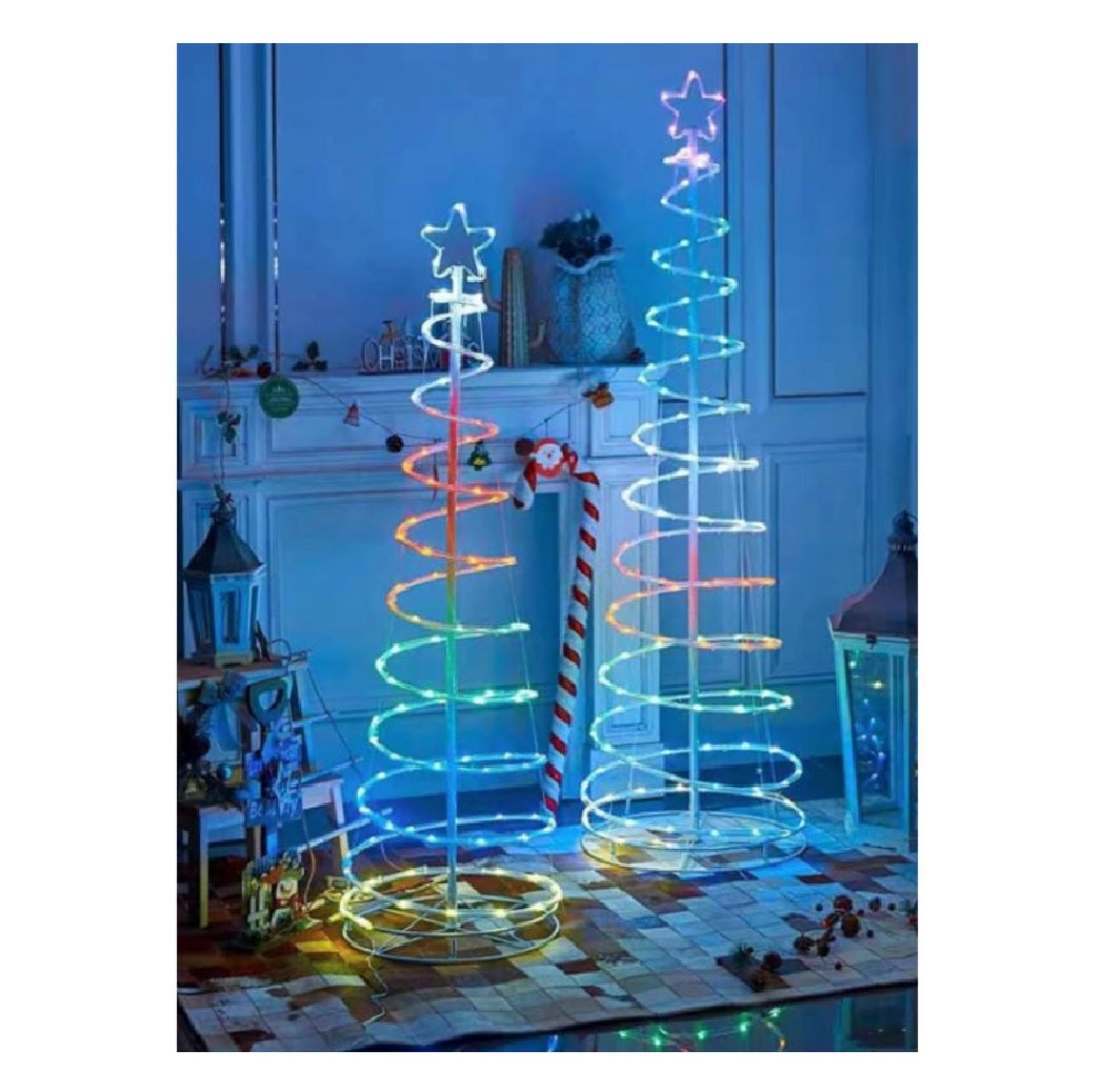 Celebrations RGB4ODTS120A Spiral RGB Ribbon Christmas Tree