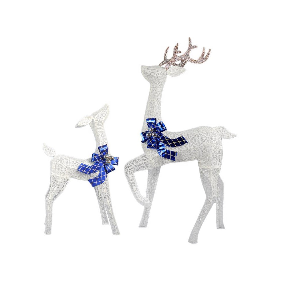 Celebrations 20DH0918P2 LED Glittery Buck and Fawn Deer, 59 Inch