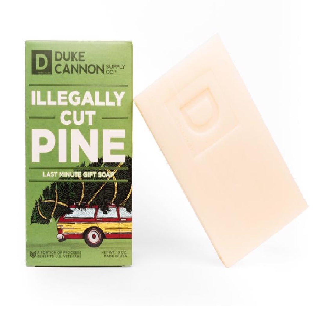 Duke Cannon 01HLDYILLGLPNE Illegally Cut Pine Soap Bar
