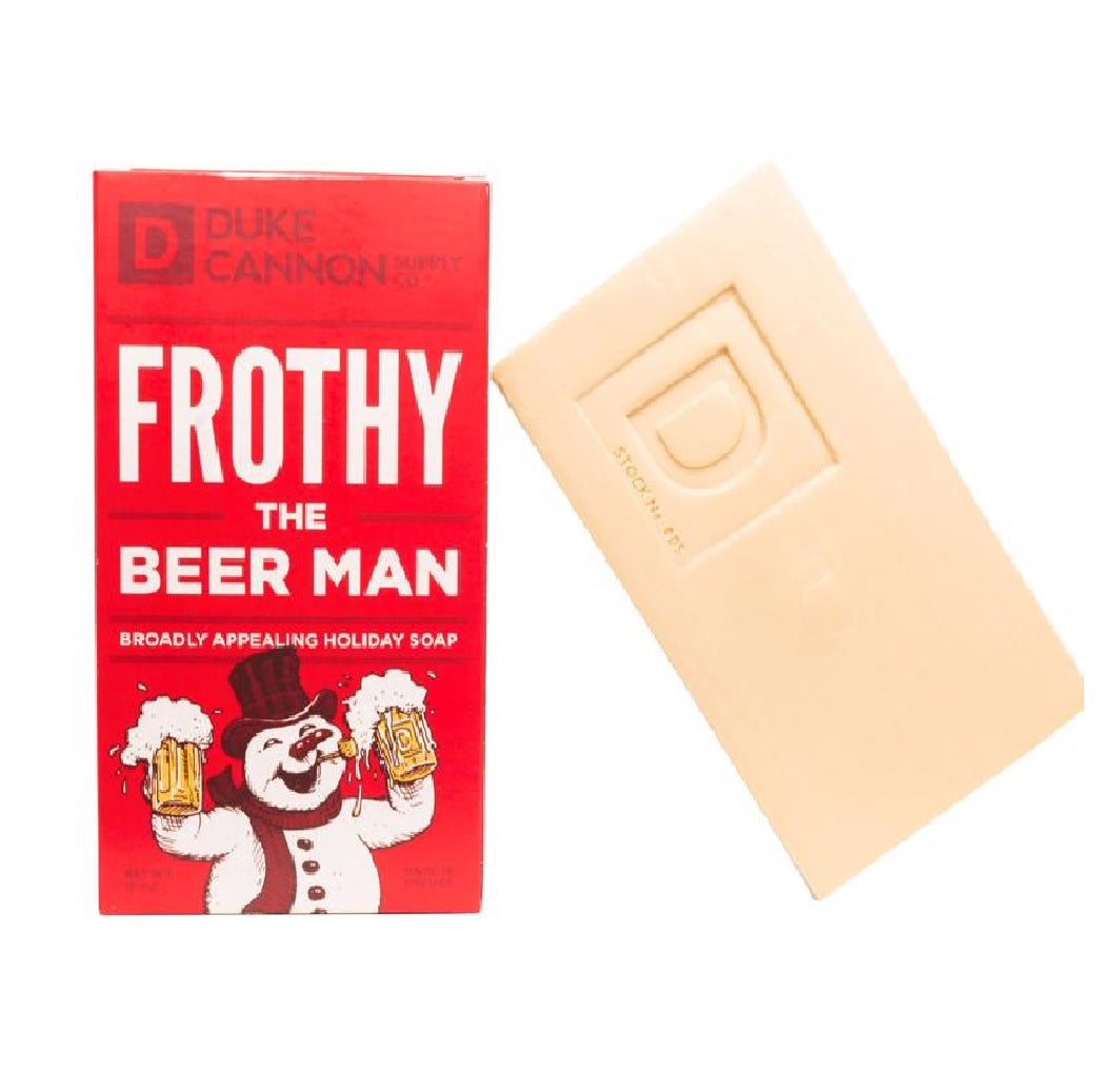 Duke Cannon 01HOLIDAYFROTHY Frothy the Beer Man Soap Bar