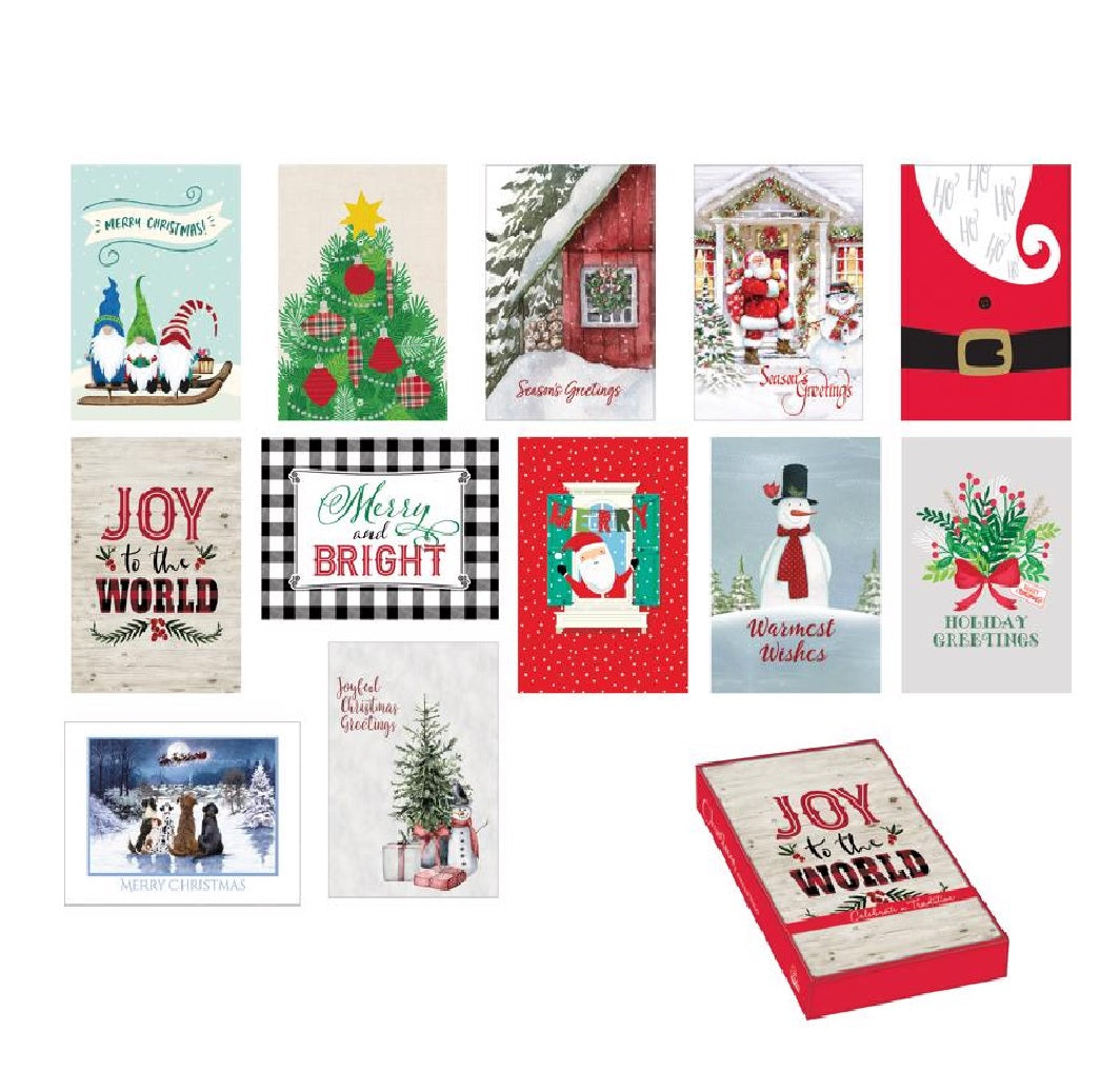 Paper Images CBC412CD Christmas Boxed Cards, Multicolored