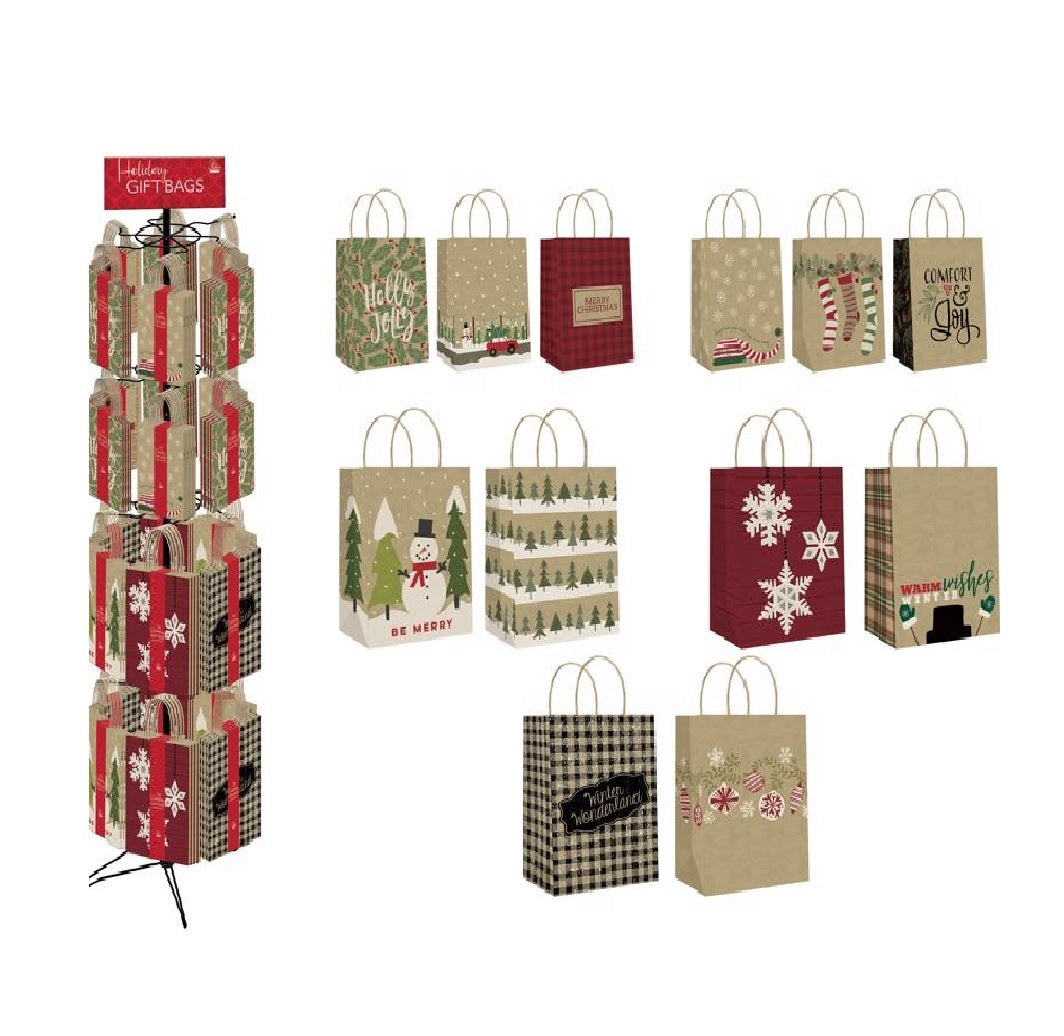 Paper Image CKGBA96R-2 Christmas Gift Bag, Paper