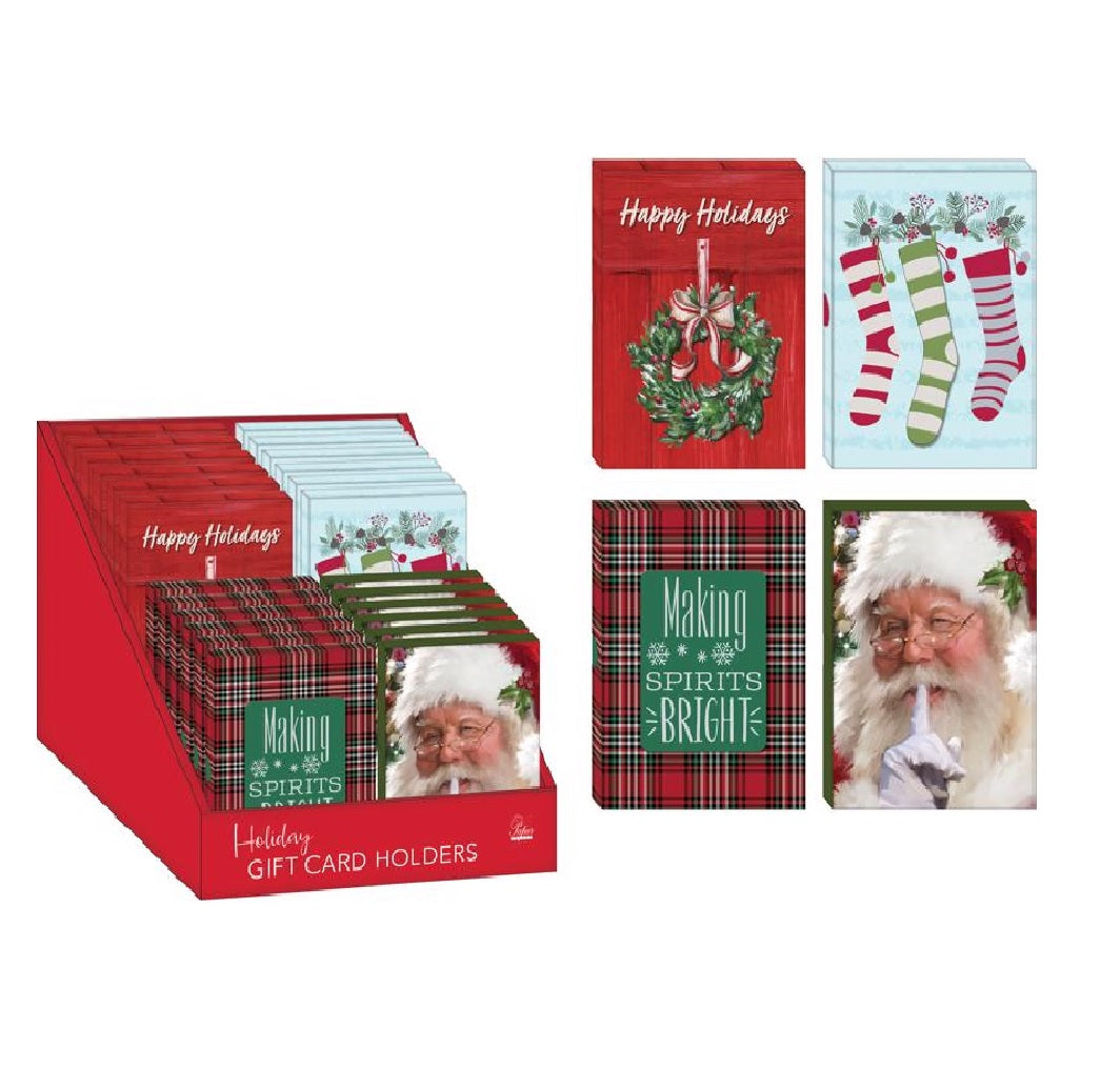 Paper Image CGHRH24CD-10 Christmas Gift Card Holder
