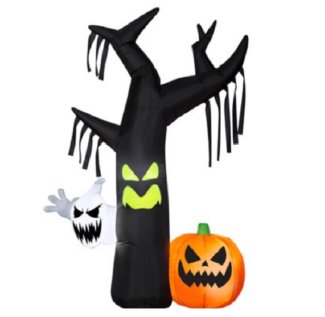 Gemmy 221840 Airblown LED Ghostly Tree Scene Inflatable