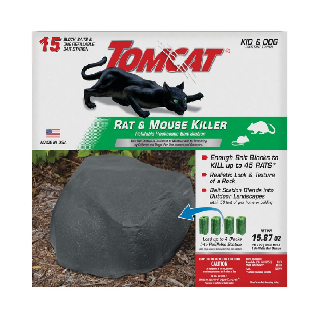 Tomcat 0364605 Rockscape Bait Station and Bait Blocks