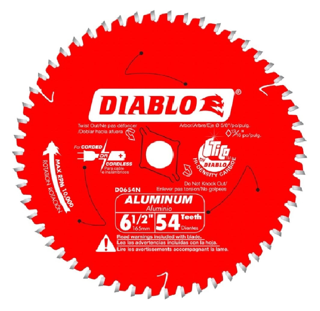 Diablo D0654NA Circular Saw Blade, Carbide Cutting Edge
