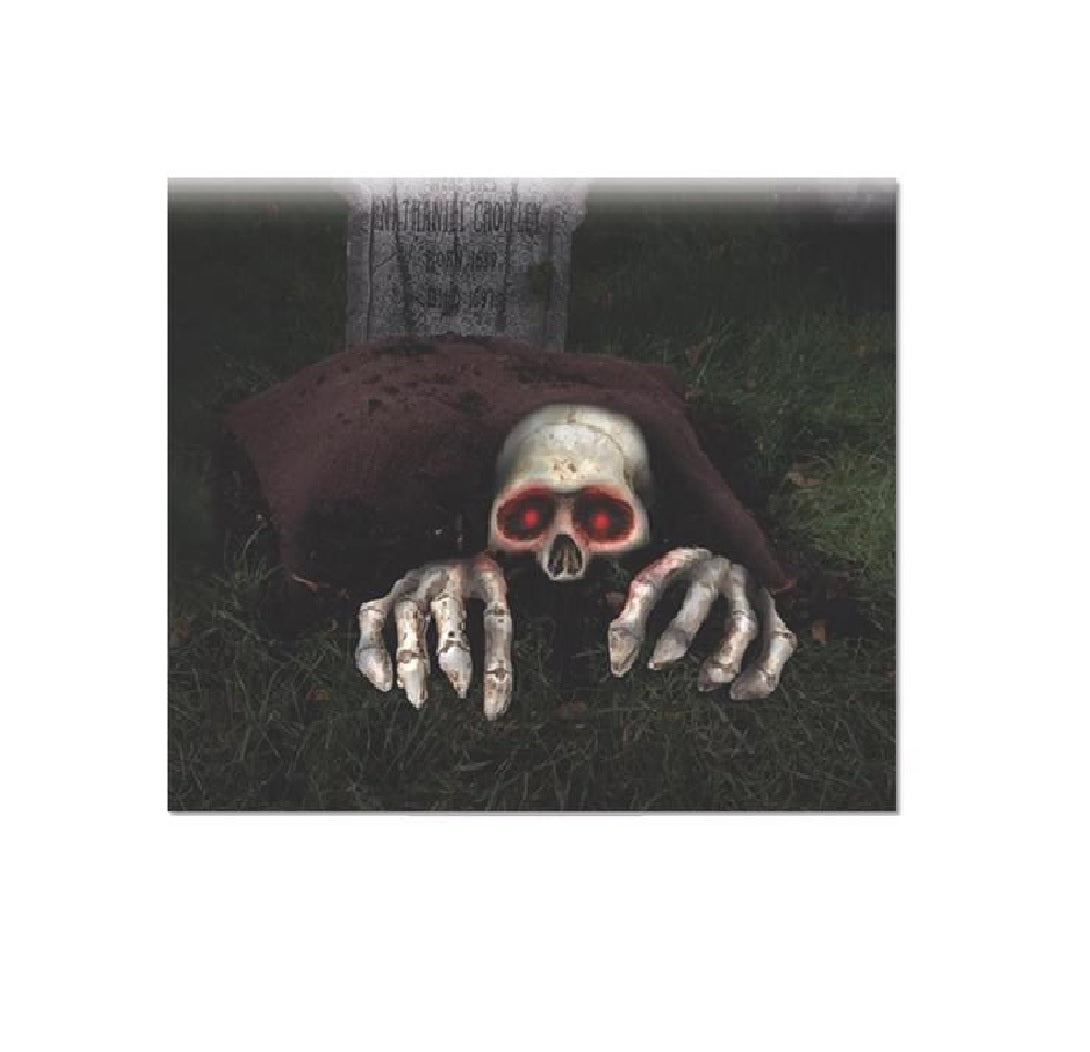 Fun World 91498T Lite Up Skele-Peeper Grave Breaker Halloween Decor