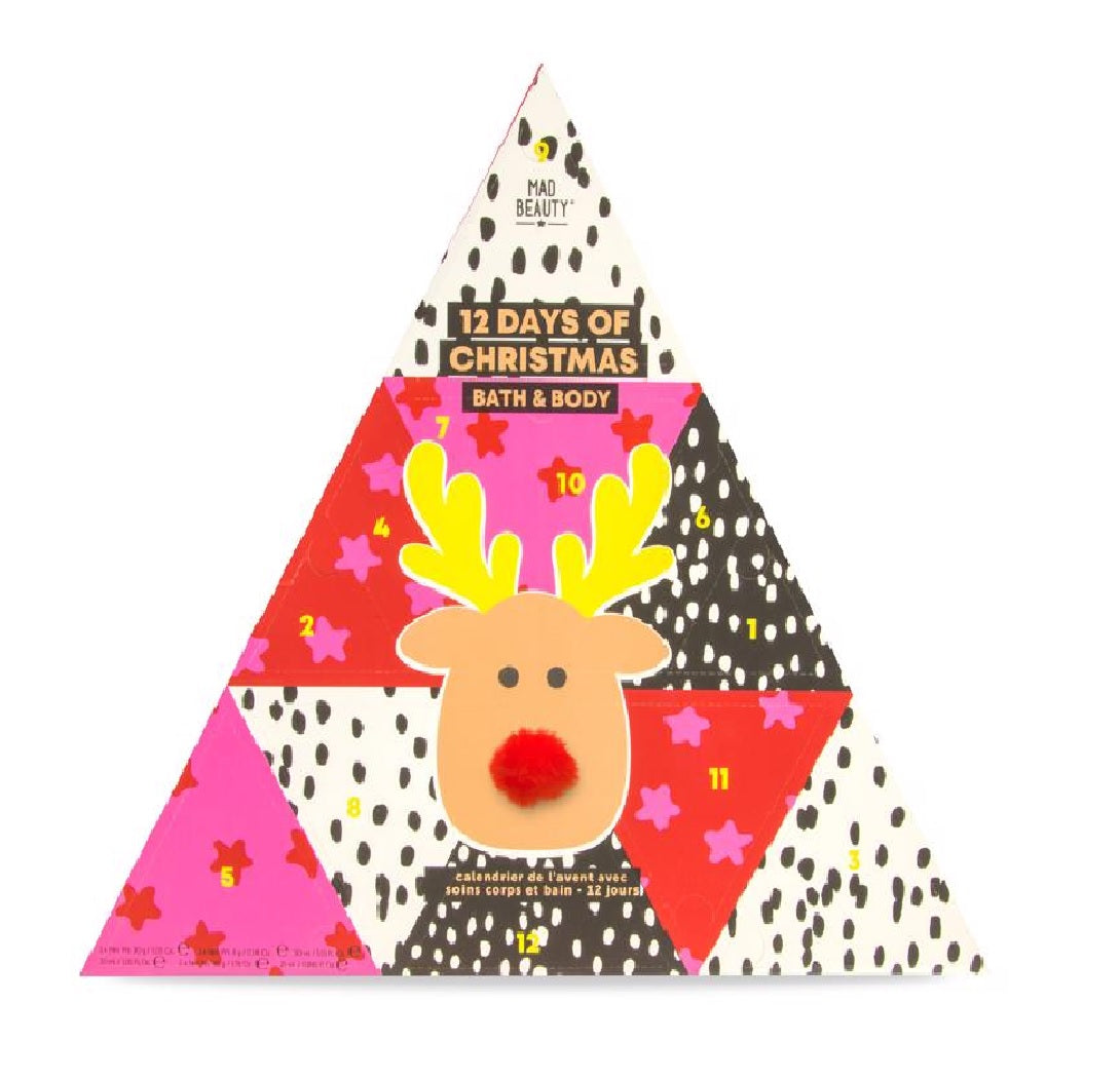 Mad Beauty RGCPP-FG5076-6 Pom Pom Reindeer Advent Calendar