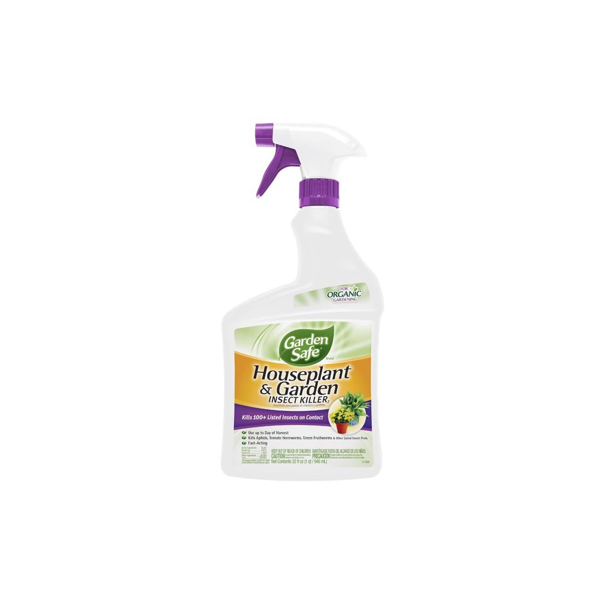 Garden Safe HG-93214 Organic Liquid Insect Killer, 32 oz