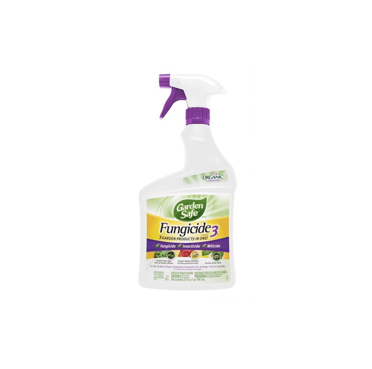 Garden Safe HG-93215 Organic Concentrated Liquid Fungicide, 32 oz