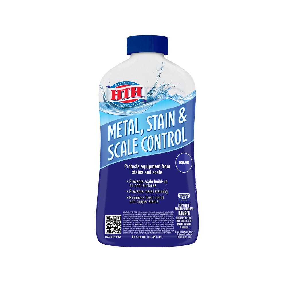 HTH 67068 Metal And Stain pool Scale Control, 32 oz
