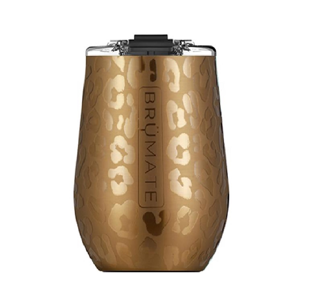 BruMate UC14RL Uncork'd XL Leopard BPA Free Wine Tumbler
