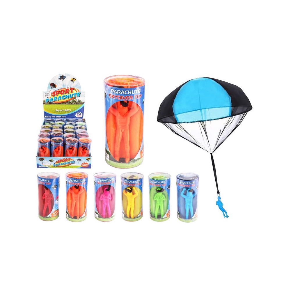 Diamond Visions TM-3338 Skydiver Parachute Toy, Plastic, Assorted