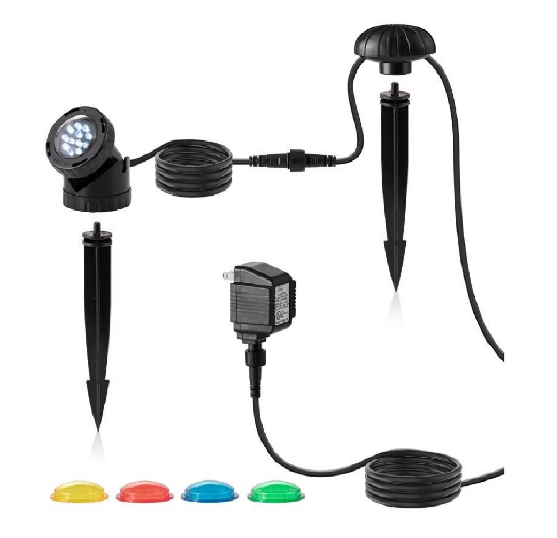 Alpine LED112T Light With Transformer and Stake, Black
