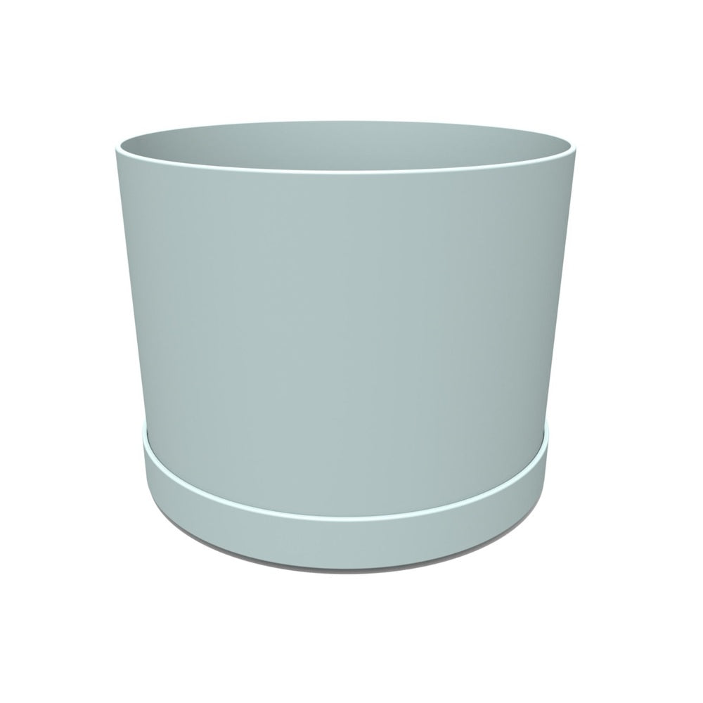 Bloem MAT0637 Round Mathers Planter, Misty Blue, 5.125 Inch