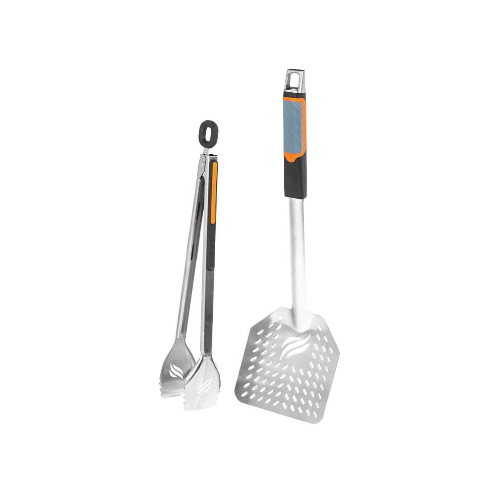 Blackstone 5282 Stainless Steel Grill Tool Set, Black/Silver