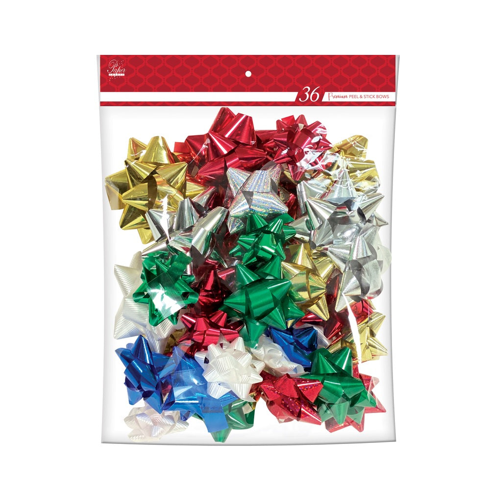 Paper Images BOW36CD3 Traditional Bows, Assorted