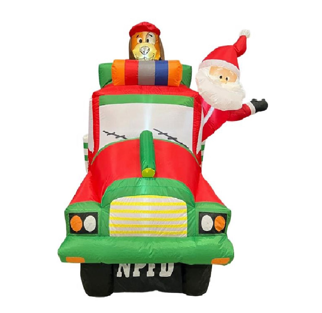 Celebrations MY-22C758 Firetruck w/ Puppy Inflatable