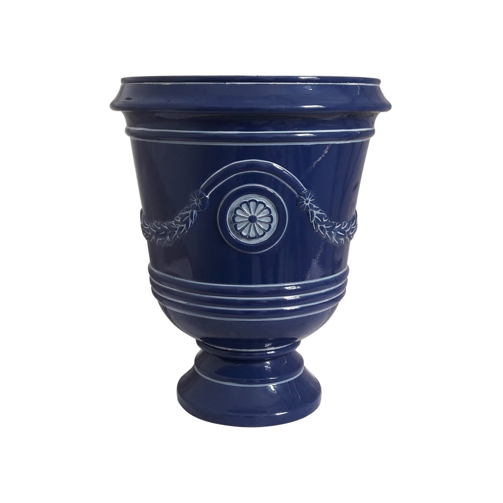 Southern Patio CMX-064725 Urn Planter, Navy, 15-1/2 Inch