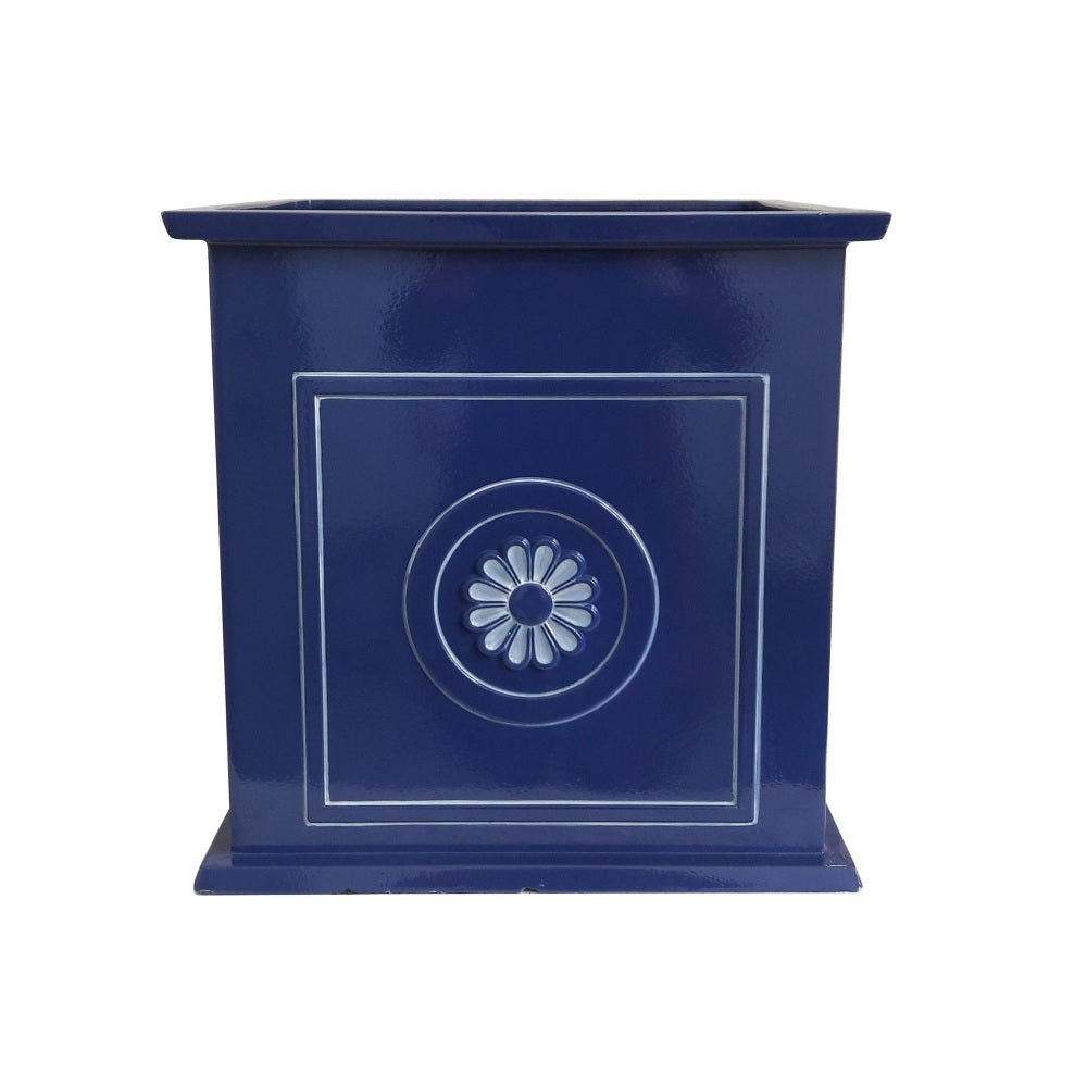 Southern Patio CMX-064732 Colony Square Planter, Navy, 16 Inch