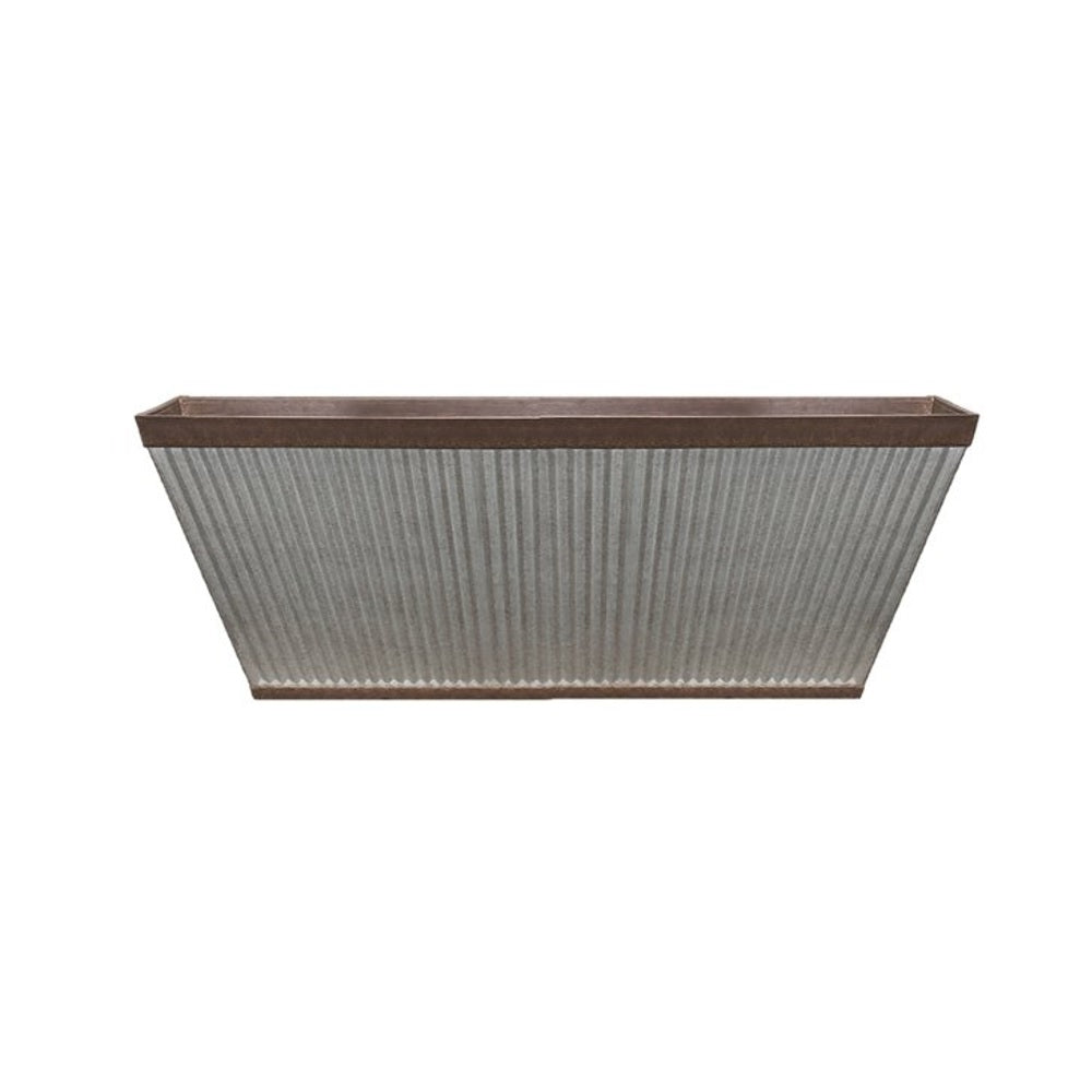 Southern Patio HDR-054818 Westlake Planter, 24 inch, Galvanized