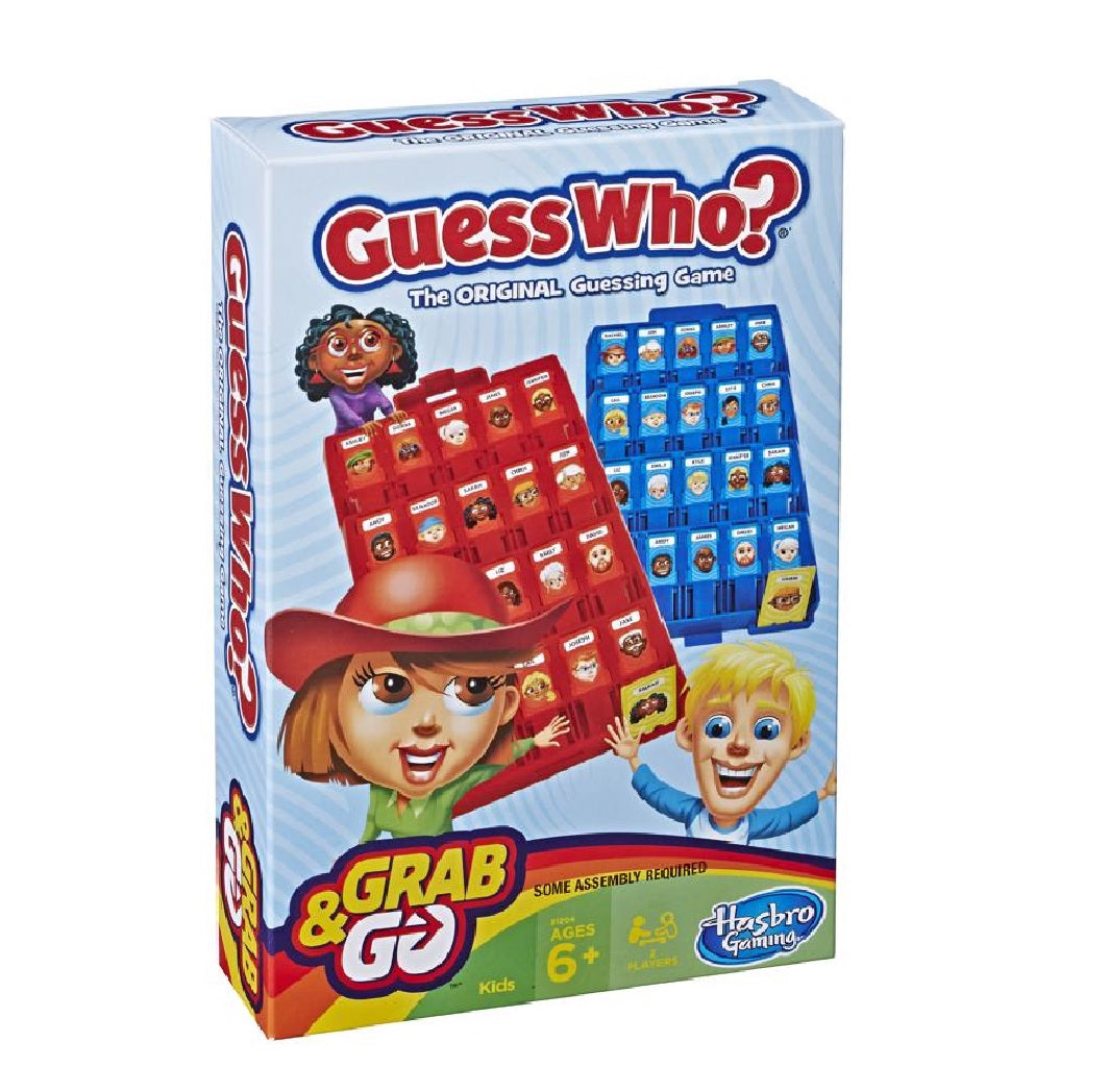 Hasbro HSBB1204 Grab & Go Guess Who Game, Blue/Red