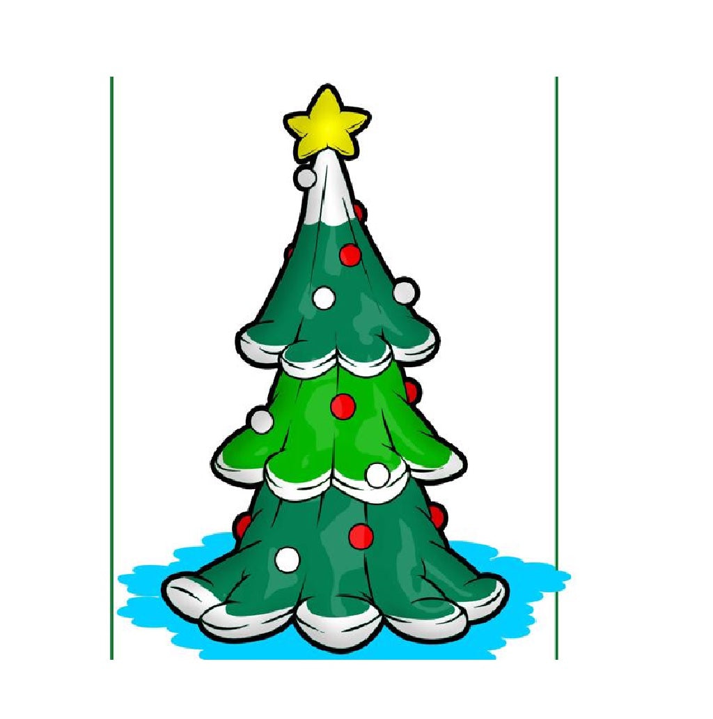 Celebrations MY-22T754 Green Tree With Star Inflatable