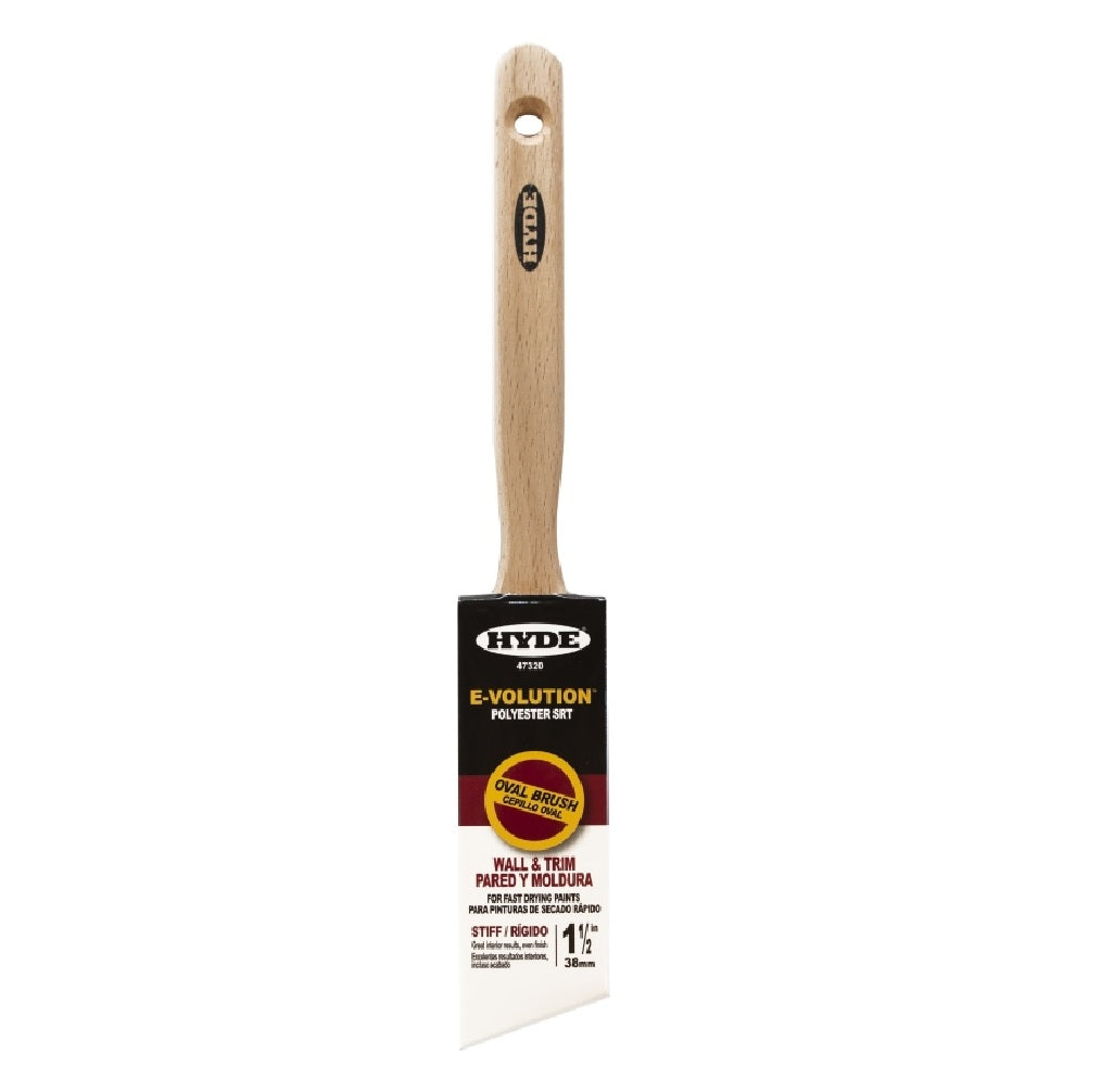 Hyde 47320 E-Volution Oval Paint Brush, Polyester
