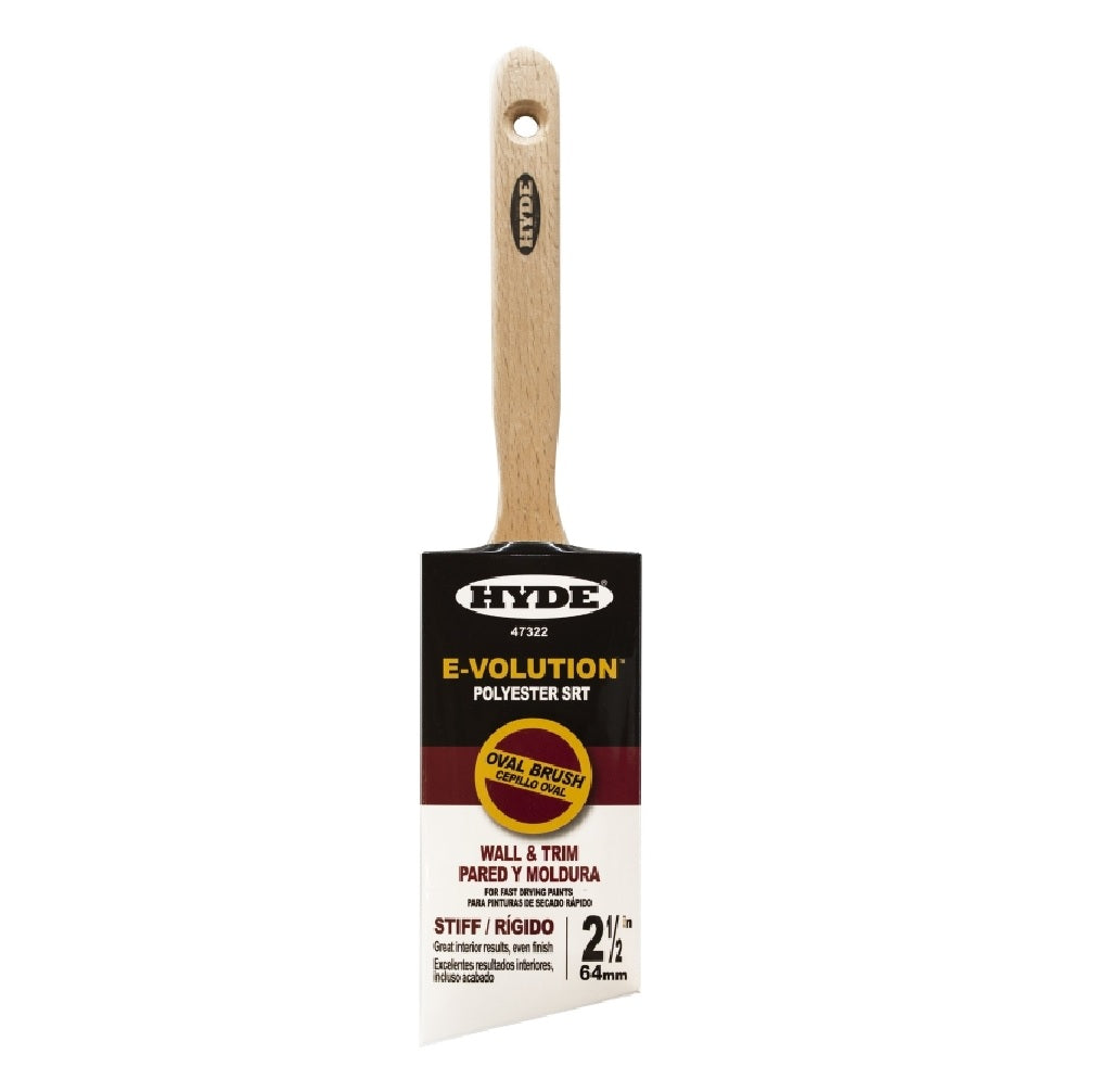 Hyde 47322 E-Volution Oval Paint Brush, Polyester