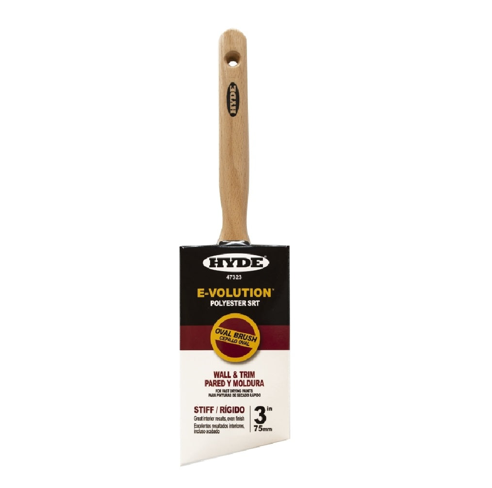 Hyde 47323 E-Volution Oval Paint Brush, Polyester