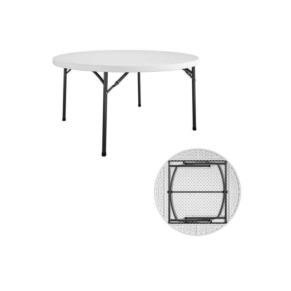 Cosco 14-160-WSP1A Round Folding Table, 60 inch, White